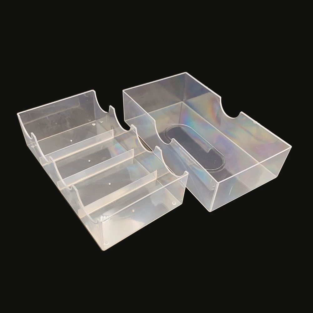 Заводская коробка для фишек Техасская коробка для фишек для покера акриловая коробка для хранения четырехсеточная прозрачная коробка для стойки лоток для фишек