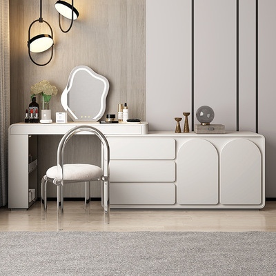 modern Simplicity Cream-colored dresser Storage cabinet desk one Dressing table Corner Dressing tables Shaving mirror