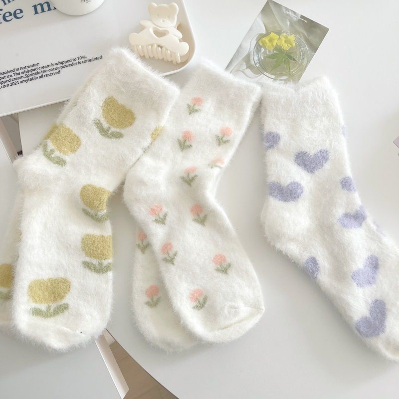 Home Floor Mink Mid Calf Socks - Image 7