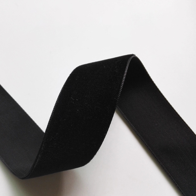 Nylon no elástico cinta de terciopelo de color cinta de terciopelo flocado cinta de tela cinta de lana arco ropa de bricolaje