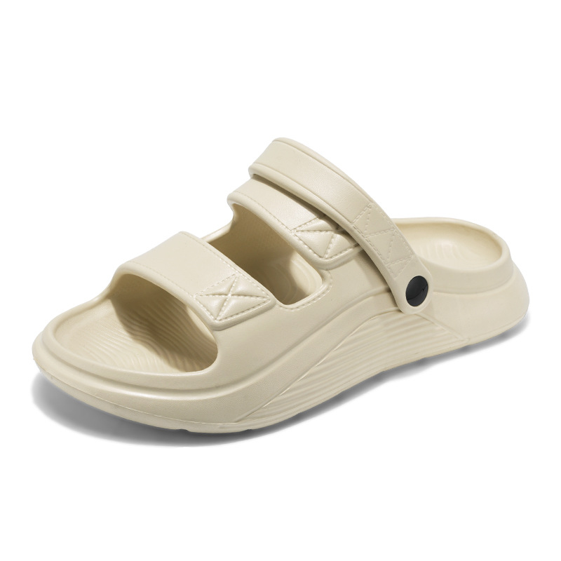 Sandalias y pantuflas para hombre verano transfronterizo ligero EVA pisando la mierda sandalias nacionales de moda de alta gama punta abierta de dos manos Slipper