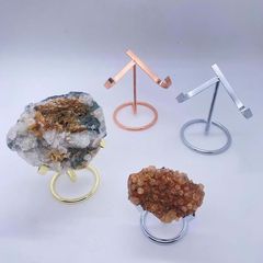 水晶スタンド原石鉱石スタンド水晶棚置物ハート型ベース奇石玉展示棚置物
