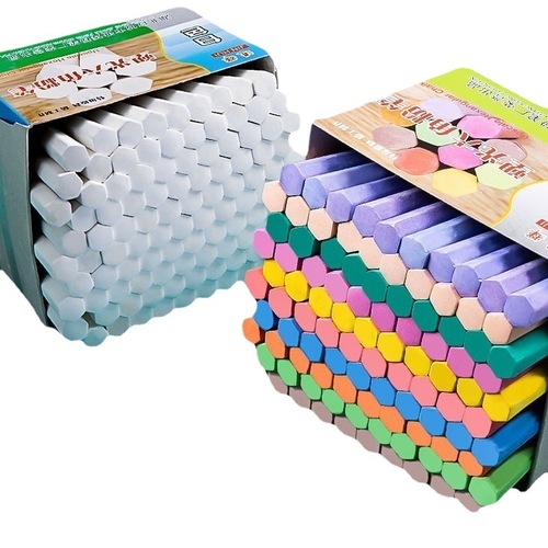Wholesale chalk wholesale 50 boxes dust-free color children's safety teacher dedicated whole piece Amazon factory dropshipping
