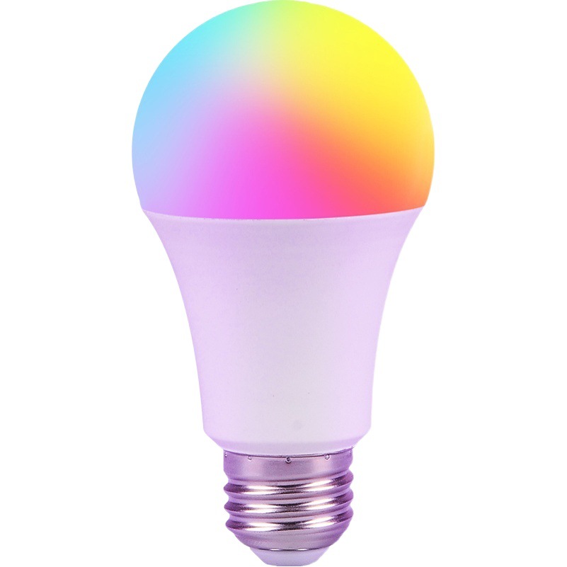 Bombilla LED de colores E27 tornillo boca plástico envuelto bombilla de aluminio RGB colorido luz cambiante control remoto con memoria atmósfera bombilla