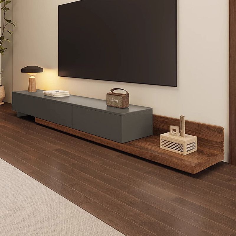 Nordic Tv Cabinet Coffee Table Combination Set Minimalist Light Luxury Retractable Tv Cabinet Living Room Modern Simple Small Apartment