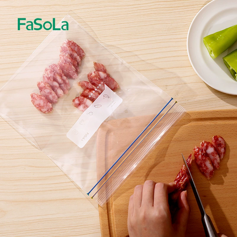 Конвертируемый пакет FASOLA, самозакрывающийся пакет для свежести продуктов, холодильник, замораживание, плотное запечатывание, пищевой уровень