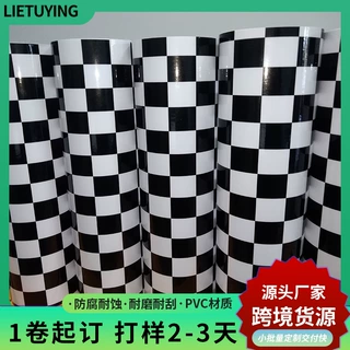 源头工厂汽车黑白伪装膜PVC车身装饰贴纸 耐磨车身保护膜跨境出货