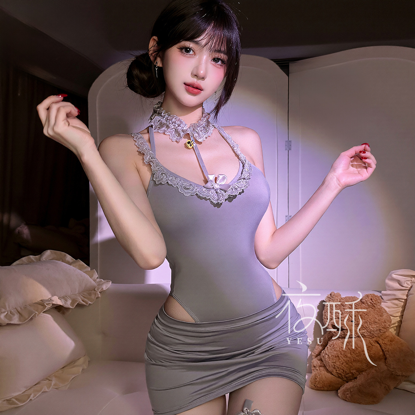 9374 gray / One size fits all