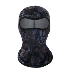 Motorcycle riding quick-drying helmet inner cap headgear fishing sun protection python pattern face mask