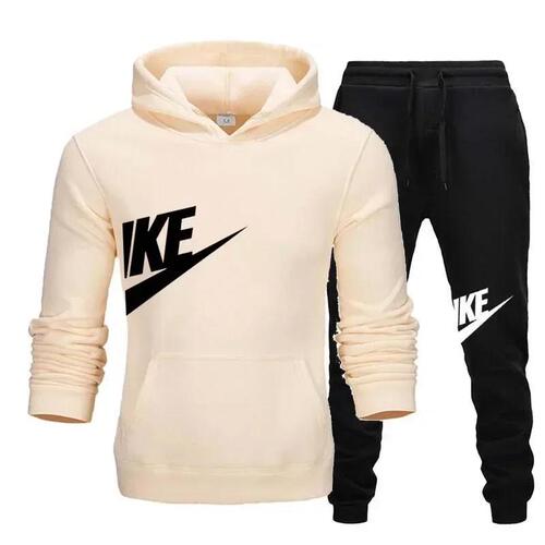 Brand New Spring Men's Hooded Sweatshirt + Sport Pants Set Autumn/Winter Warm Exercise Set for Men
