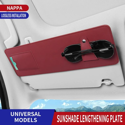 Car Sun Visor Storage Clip Multifunctional In-Car Glasses Holder Card Holder Storage Bag Document Holder Storage Case