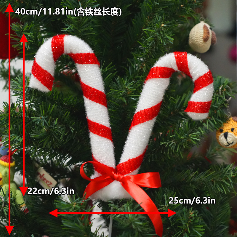 Grandes insertos de caramelo doble rojo y blanco