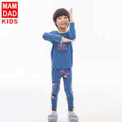 Children's Autumn and Winter Set 2022 New Boys' Base Layer Innerwear Set Infant Warm Clothing Pajamas