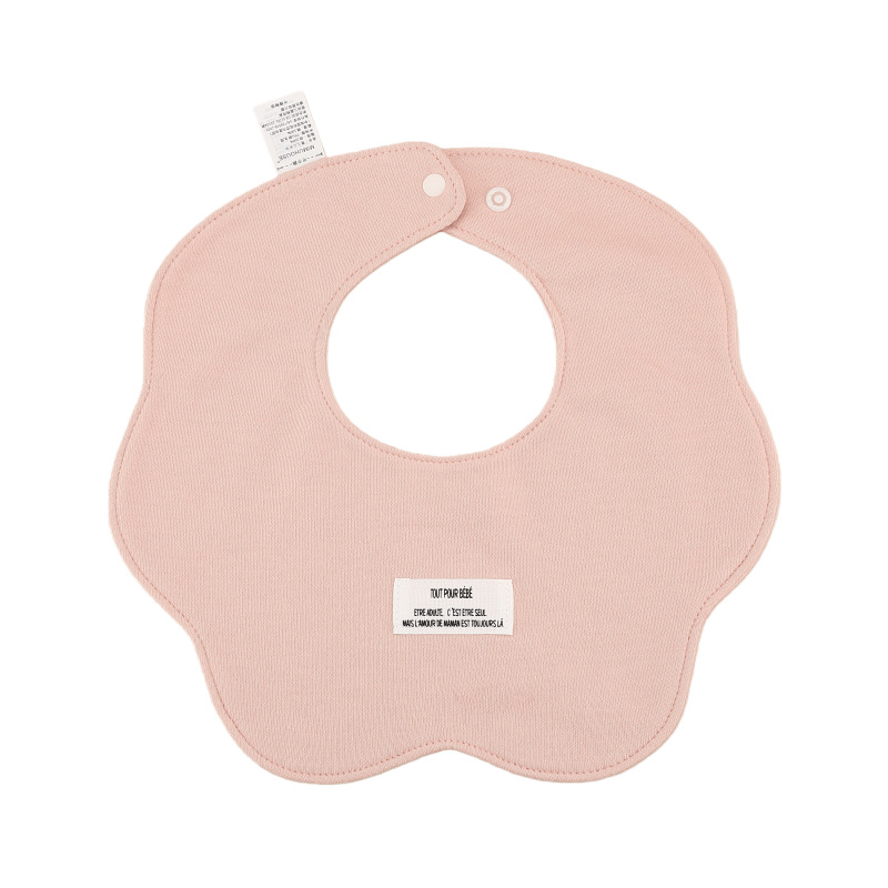 Babero Impermeable en Forma de Pétalo para Bebés de Algodón