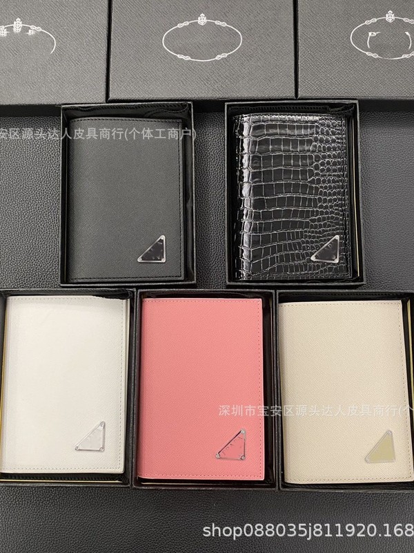 高档钱夹潮牌卡包护照套批发欧美奢华皮质多功能卡套证件三角标普|undefined