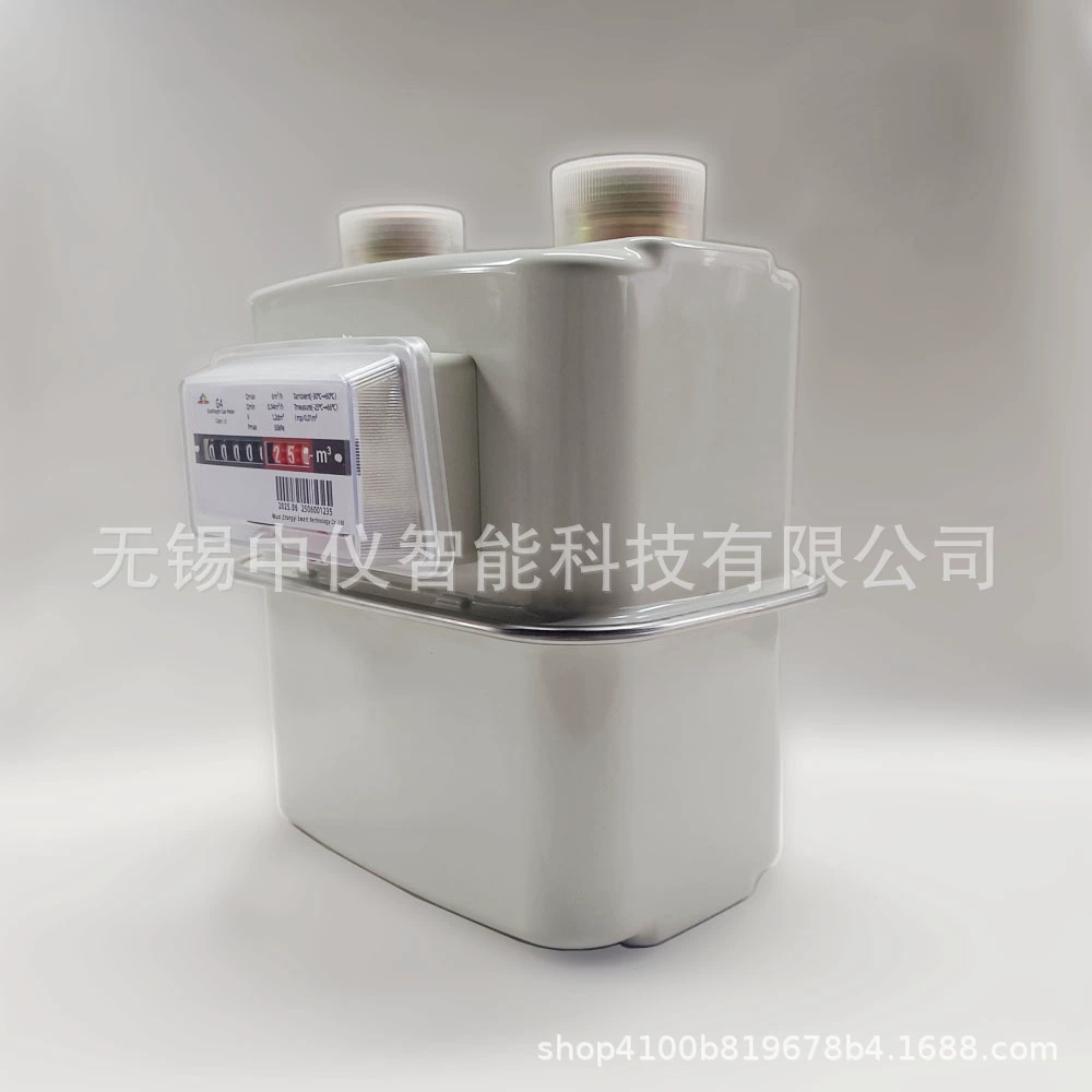 Механический мембранный счетчик природного газа Сжиженный газ G1.6 Спецификация газовый счетчик стальной оболочки Материал 110 мм косвенного расстояния