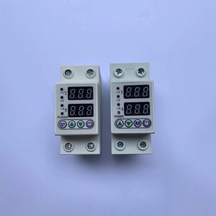 Dual Display Self-Restoring over and under Voltage Protector Switch Overcurrent Protector 63A 40A English Export
