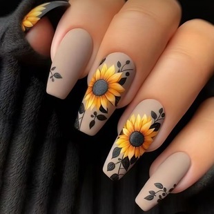 �������տ����׺�ɫ֦�~�c�Y������ƬNail�L�ƚW����ָ��ƬTC-03