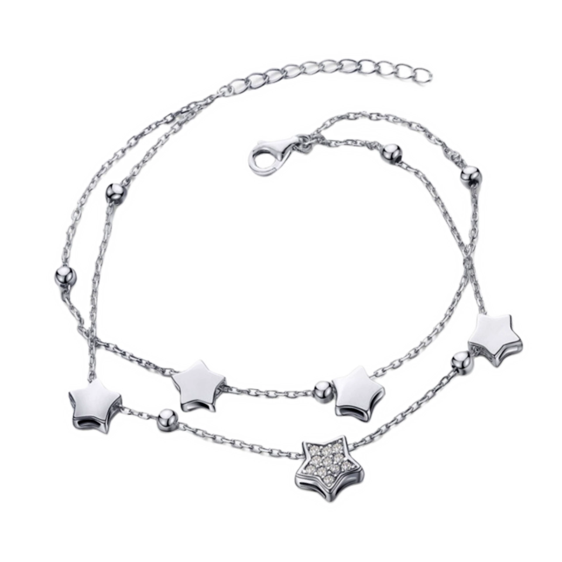 Серебряное модное браслет, корейский стиль