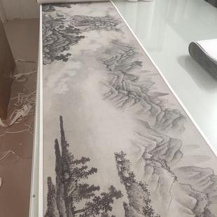 Fu Baoshi Yuntai Mountain Banner Scroll Ink Painting Work High-Definition Giclee Simulation Reproduction Copy Decoration