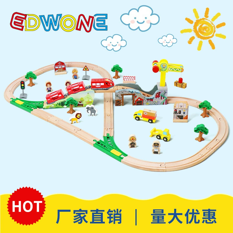 Train, subway, wooden toy railed