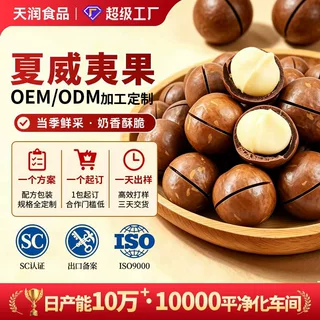 夏威夷果OEM贴牌ODM代加工定制来样加工大货批发厂家直供一件起订