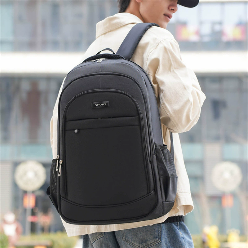 Universal capacious backpack for leisure for men and women, school bag for elementary school students, laptop, simple and elegant design