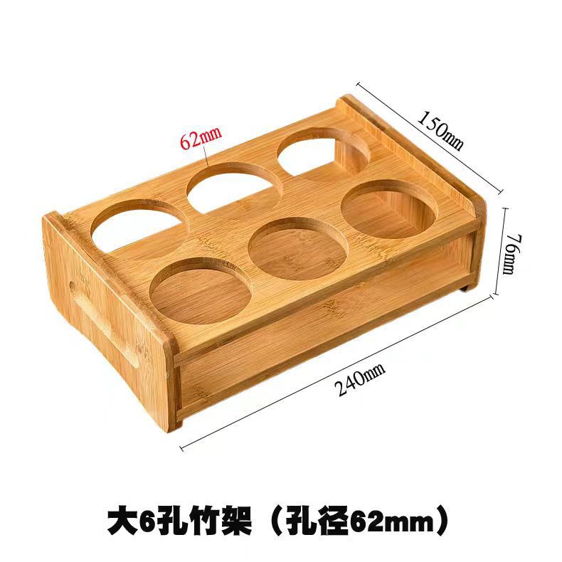 Portavasos de estante de vino creativo del hogar portavasos de madera de bambú copa de vino blanco pequeña taza de vino bandeja de almacenamiento estante de taza de espíritus
