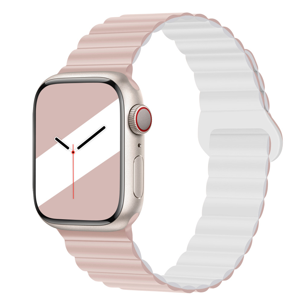 Aplicable a Apple iWatch correa applewatch bicolor silicona magnetic loop ultra2 / S8 / 7 / se