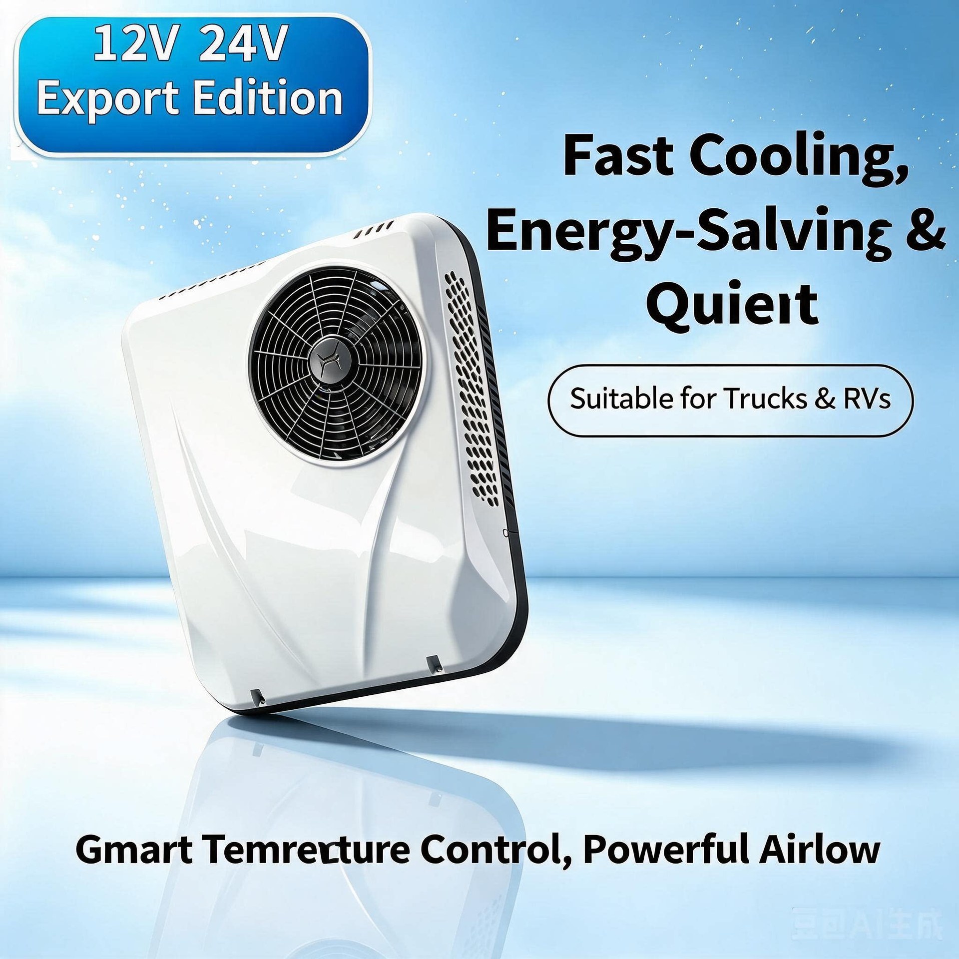 Parking Air Conditioner 12V24V for Trucks, Light Trucks, Rvs, Electric Three-Wheeled and Four-Wheeled Vehicles, Inverter Car-Mounted Rooftop Integrated Unit, Cooling and Heating