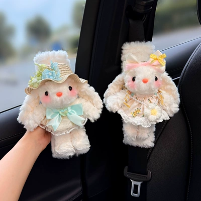Seat belt shoulder pad, Cute rabbit car seatbelt