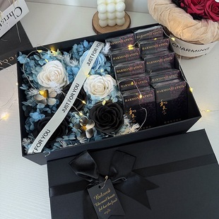 Eternal Flower High-End Awakening Rose Birthday Gift for Boyfriend on Chinese Valentine's Day, High-End Gift Box