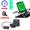 Wireless speedometer, waterproof glowing thermometer, bike, electric car, laptop, wide screen, 2 in 1