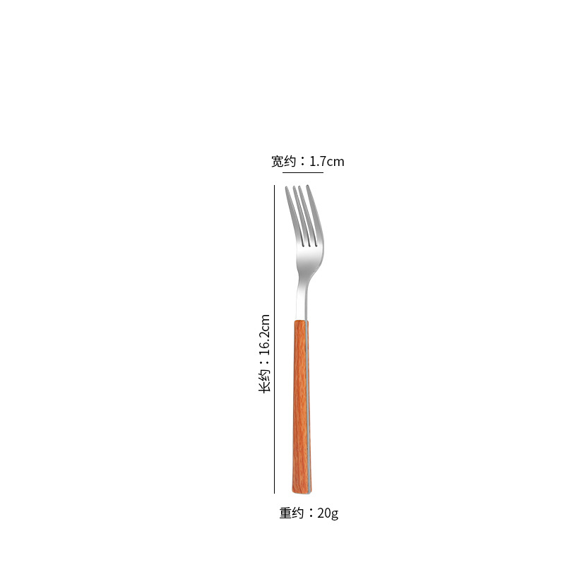 한국식 실버 디저트 포크 핸들