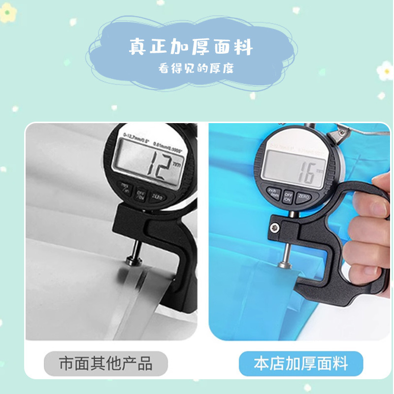 儿童一次性EVA雨衣 加厚全身可背书包幼儿园男童宝宝连体雨披|undefined