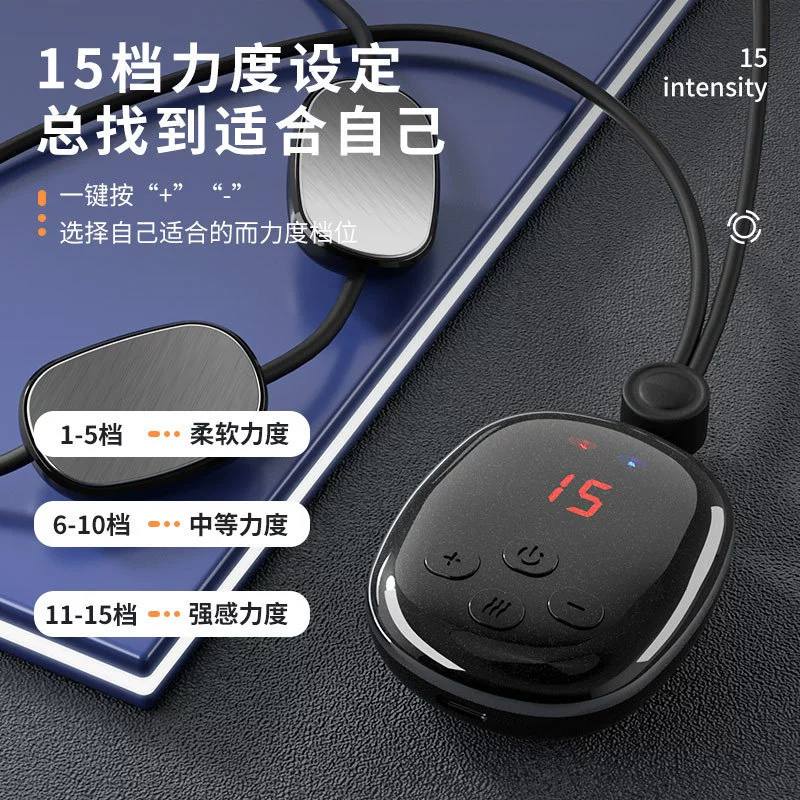 Small compress, handheld sports massager, with neck protection