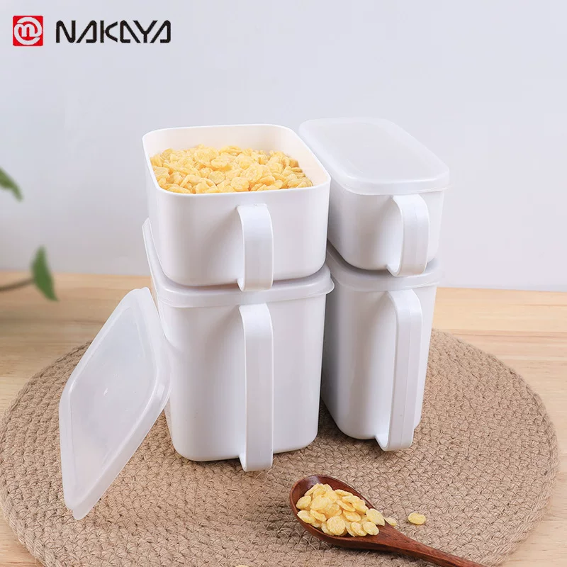 NAKAYA Япония кухонная емкость для хранения продуктов, коробка для хранения, крышка crisper с ручкой, холодильное хранение соус