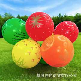 36寸加厚正圆摆地摊广场草莓足球哪吒西瓜全花水果卡通地推大气球