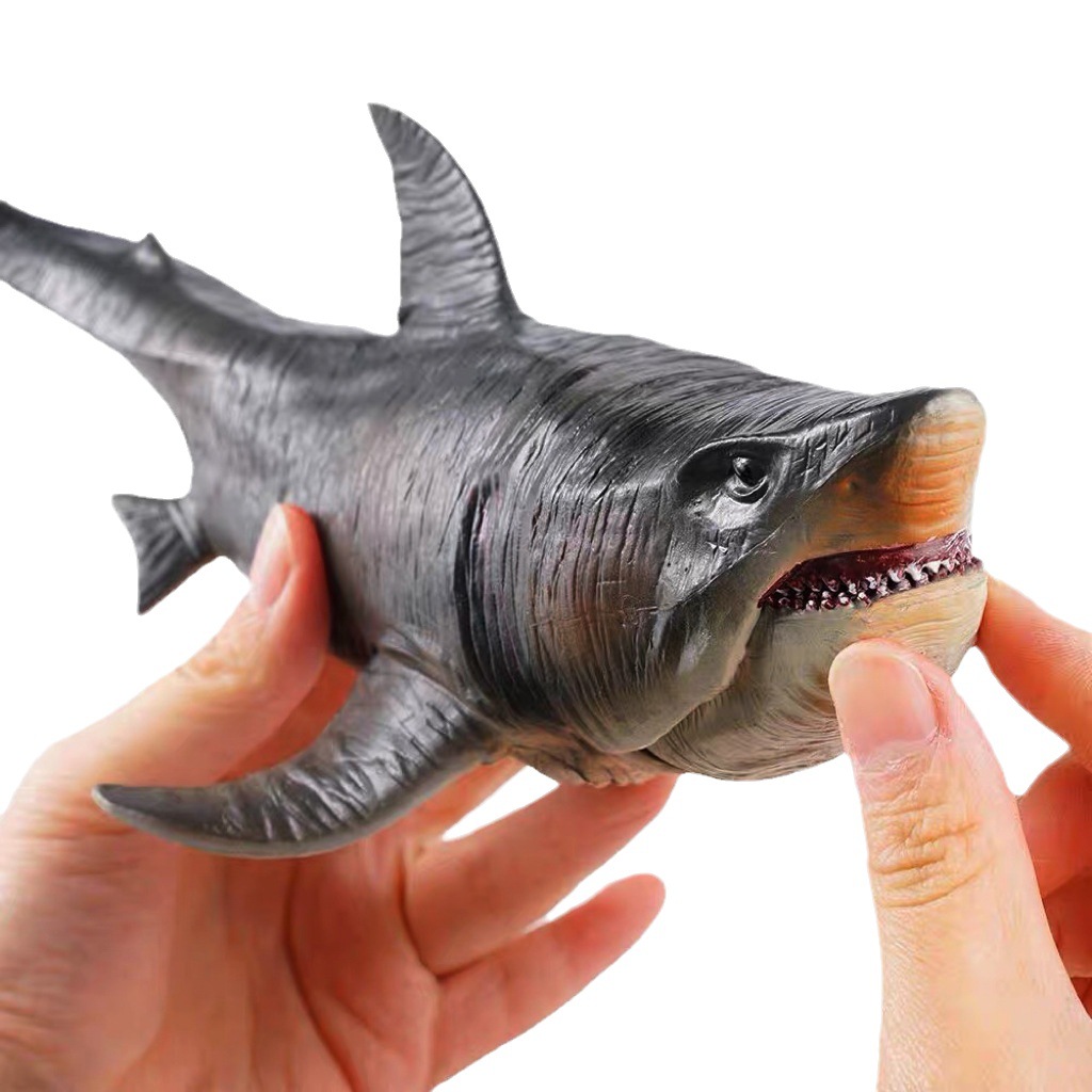 Nuevo tiburón gigante diente de tiburón caníbal simulación marina animal modelo tiburón gigante diente de tiburón blanco grande tiburón tigre