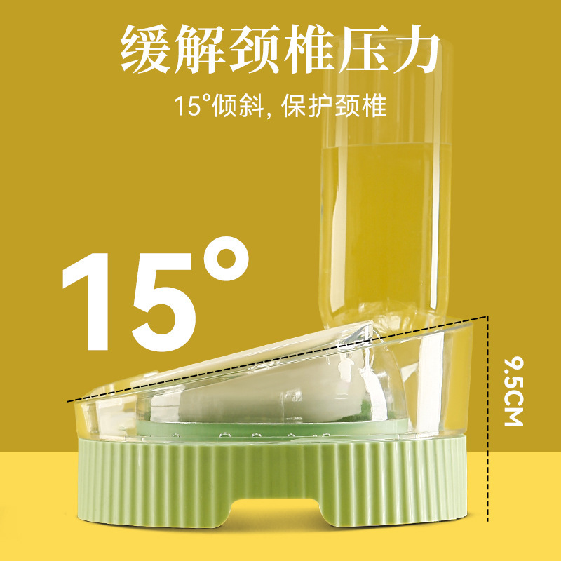 Tazón de plástico para perros Tazón doble Tazón de agua potable automática Tazón para mascotas Tazón para mascotas Tazón para arroz lindo Tazón para gatos Tazón para mascotas al por mayor