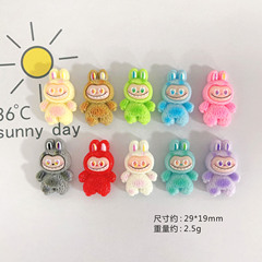 新しい漫画ぬいぐるみテクスチャラブ樹脂アクセサリー diy クリーム接着剤手作りパッチ携帯電話キーホルダーぶら下げ