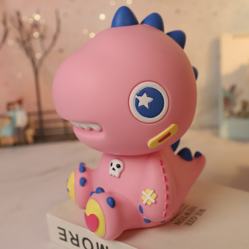 Dibujos animados lindo mascota dragón año Piggy Bank resistente a la caída resistente a los golpes Caja de Ahorro regalo decoración de escritorio muñeca