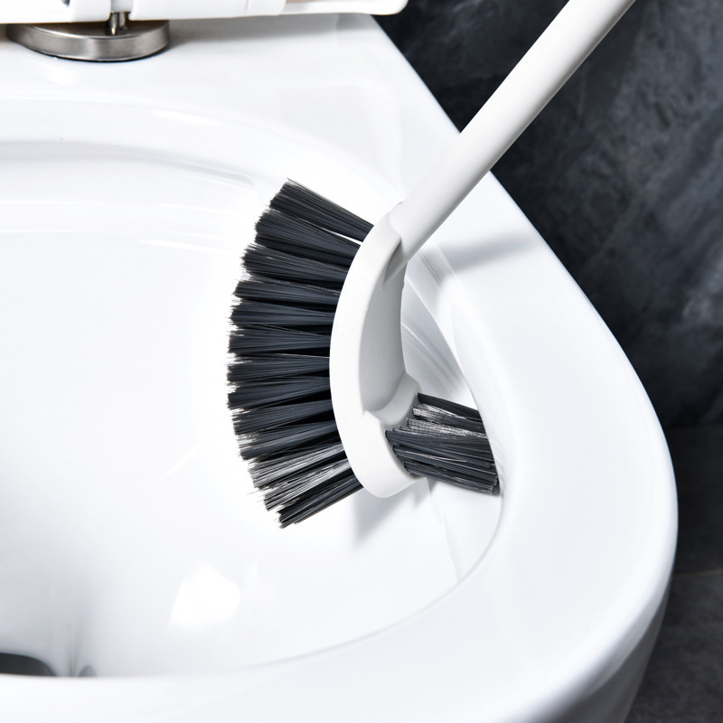 Haushalts-Kunststoffbürste mit langem Griff und harten Borsten für die gründliche Reinigung von Bad und Toilette – das perfekte Werkzeug für die Reinigung von Badezimmer und Toilette._voghion.com