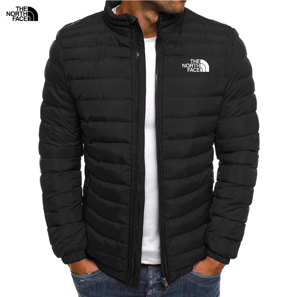 Chaqueta acolchada de algodón con cuello alto para hombre de invierno transfronterizo, cárdigan con cremallera, chaqueta acolchada de plumas, chaqueta acolchada de algodón de gran tamaño casual, chaqueta acolchada cálida