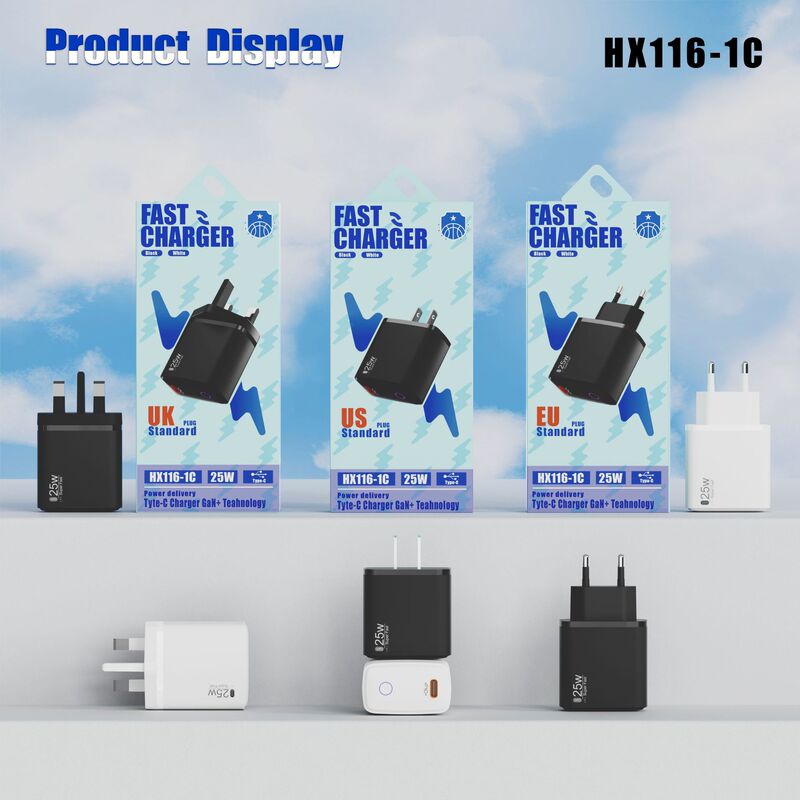 2025 New Cross-border Private Model Charger European, American and British Regulations Applicable to Apple Huawei Samsung Super Fast Charging Head