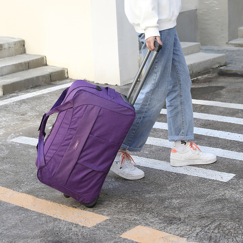 Borsa da viaggio pieghevole in tessuto con tirante, antispruzzo, resistente all'usura, universale per uomo e donna, per esterni_voghion.com