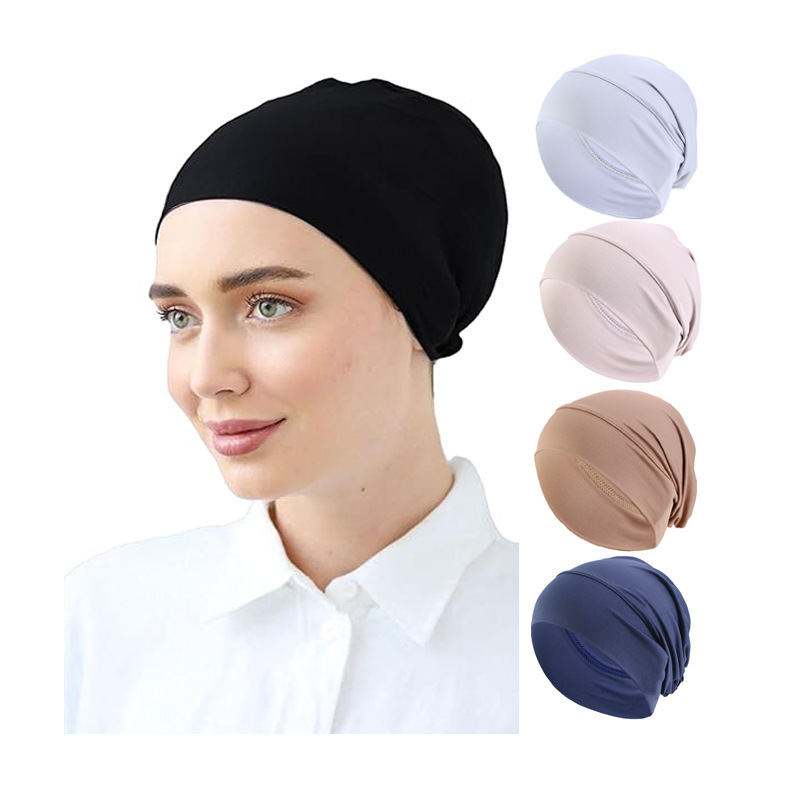 Elastic Headscarf Hat, Base Cap, Chemotherapy Cap, Hair Protection Cap Jdt-485