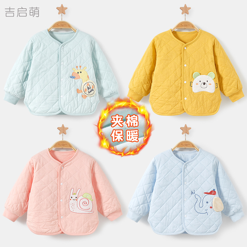 Capa de algodón para bebés otoño y invierno chaqueta de algodón para niños ropa de invierno gruesa niñas chaqueta de algodón caliente para bebés
