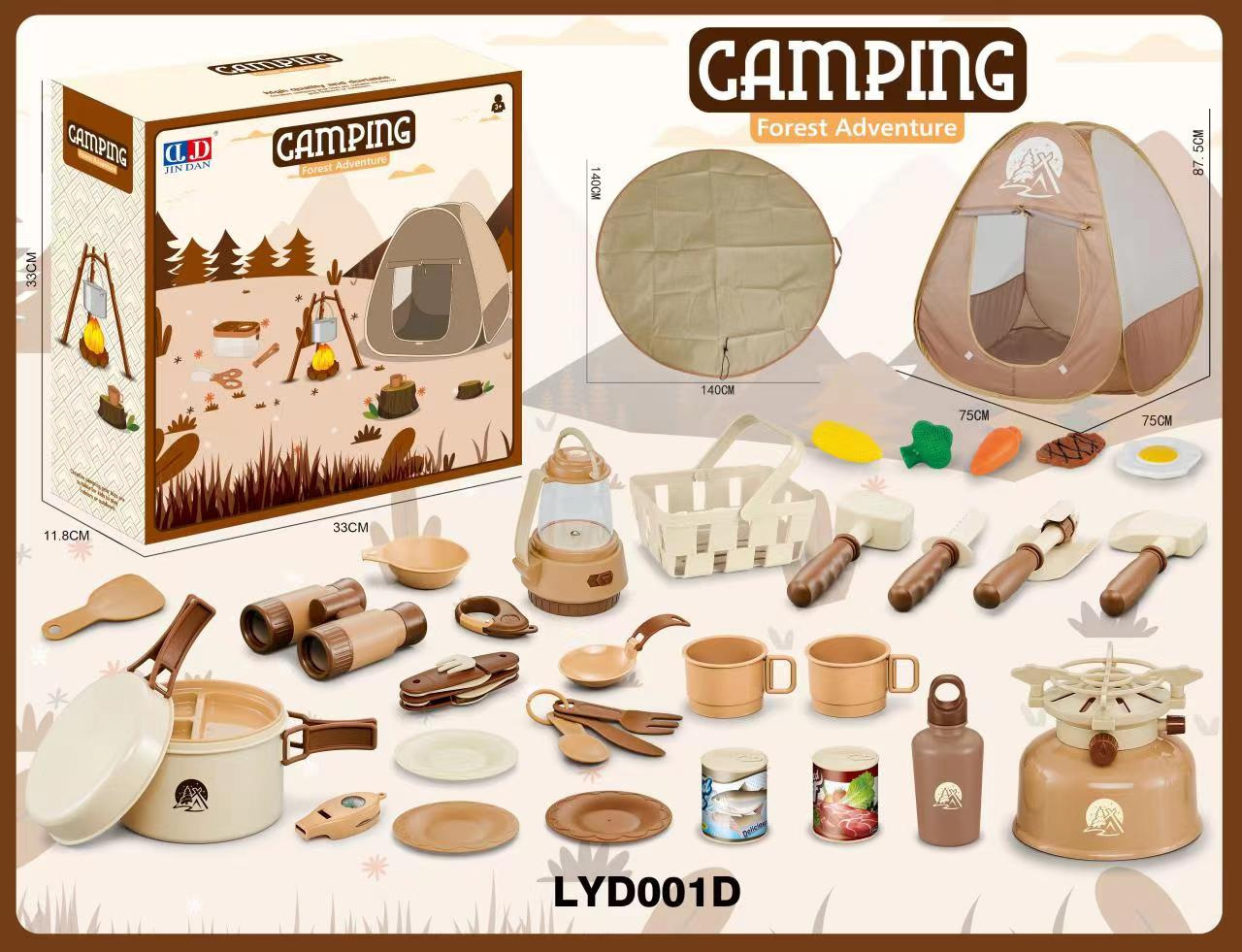 Juego de vajilla educativa para niños, para camping, picnic, con walkie-talkies, utensilios de cocina, para jugar al aire libre.