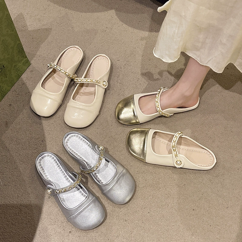 Женские оптовые летние новые верхние универсальные маленькие ароматные тапочки на липучке для женщин